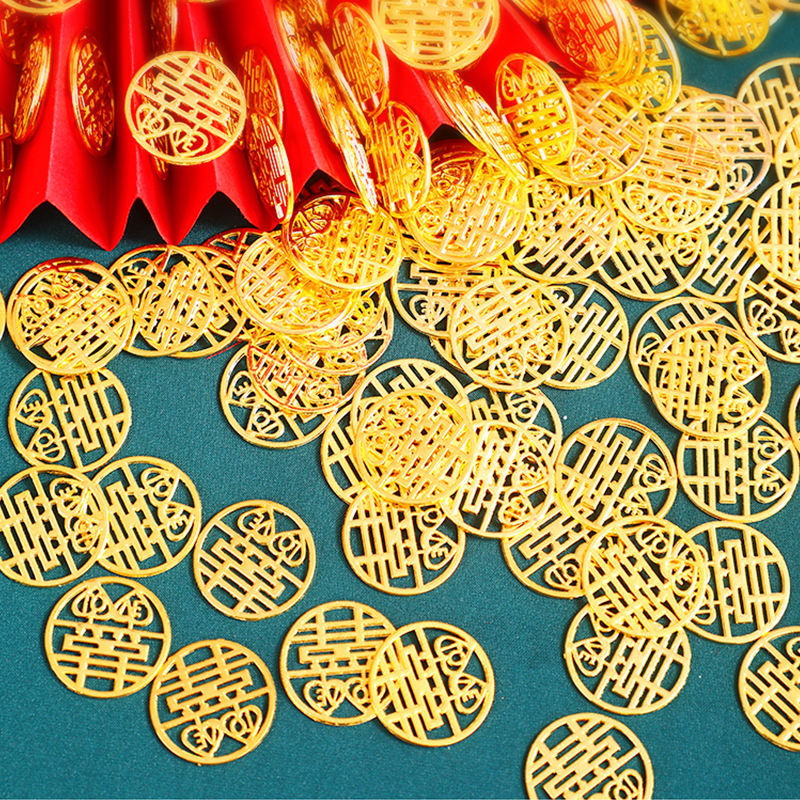Wedding Hollow Double Happiness Coin, 1set
